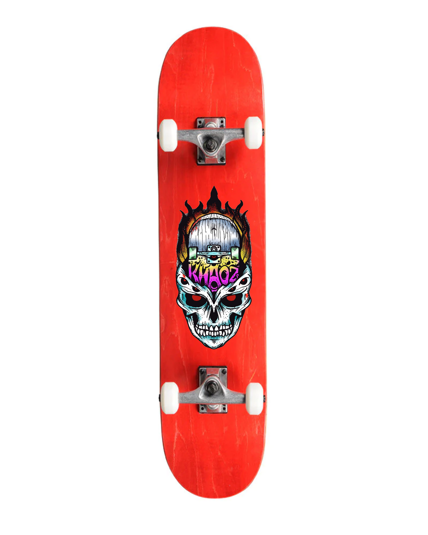 Khaoz Skateboards Logo complete