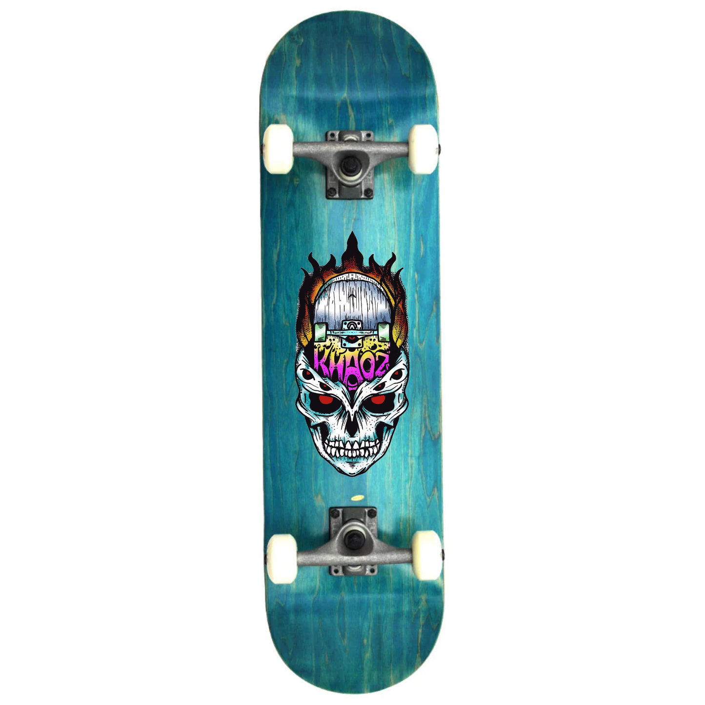 Khaoz Skateboards Logo complete