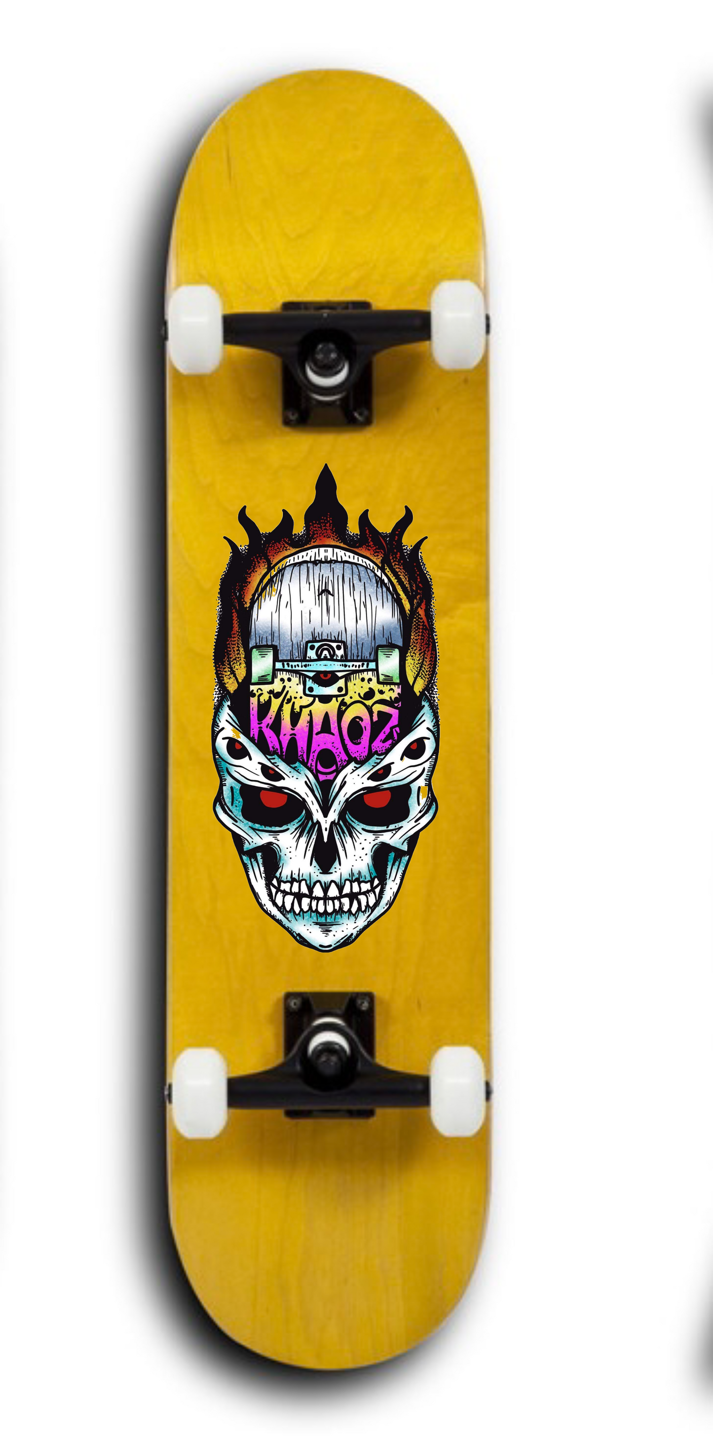 Khaoz Skateboards Logo complete