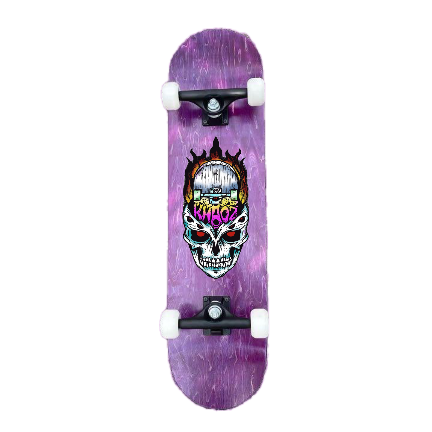 Khaoz Skateboards Logo complete