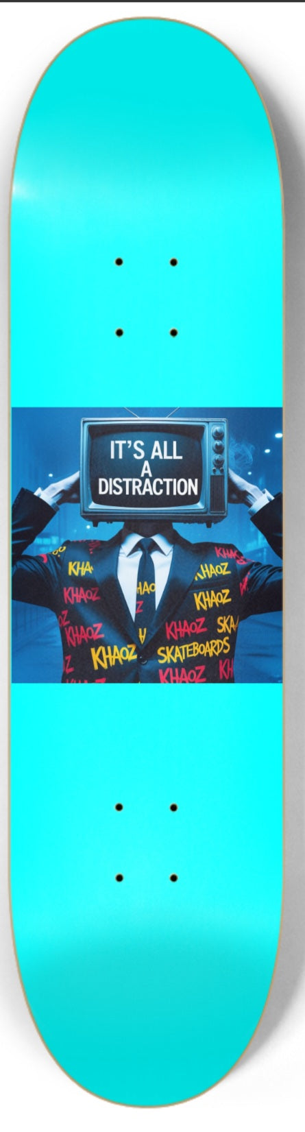 Khaoz Skateboards "TV man" deck