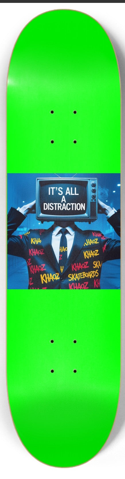 Khaoz Skateboards "TV man" deck
