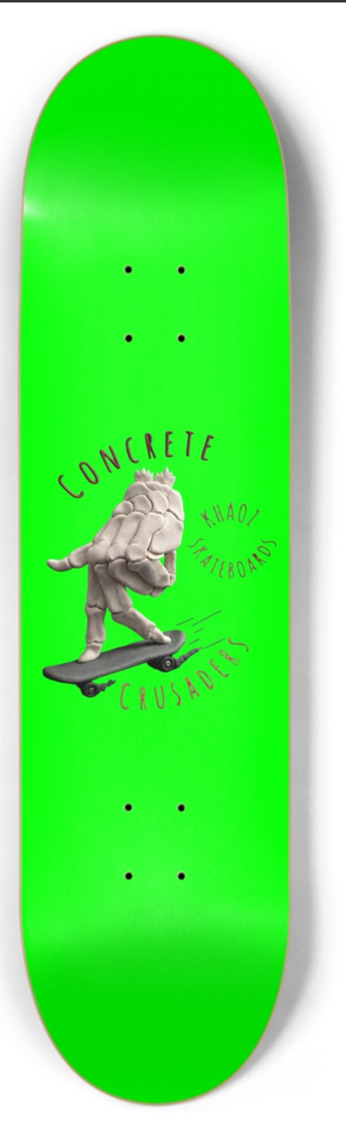 Khaoz Skateboards "Concrete Crusaders" deck