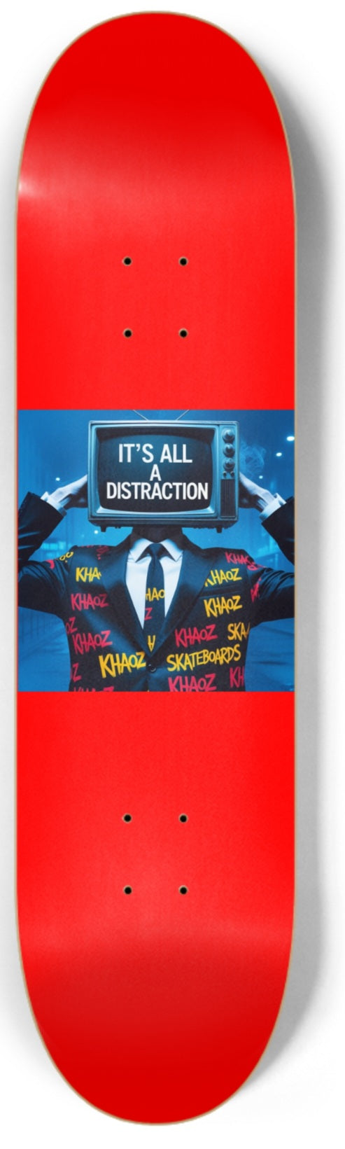 Khaoz Skateboards "TV man" deck