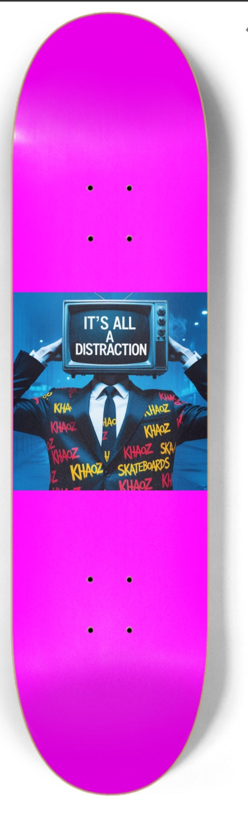 Khaoz Skateboards "TV man" deck