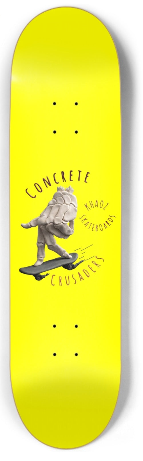 Khaoz Skateboards "Concrete Crusaders" deck
